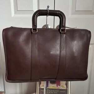 Vintage Coach Mahogany Portfolio Bag